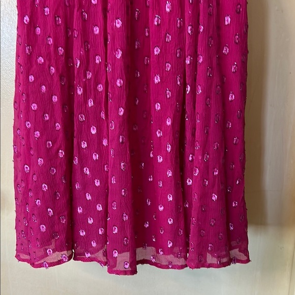 Ella Moss Fuchsia Silk Sparkly Sundress size S - Picture 10 of 13